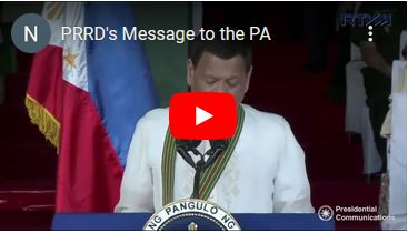 PRRD's Message to the PA