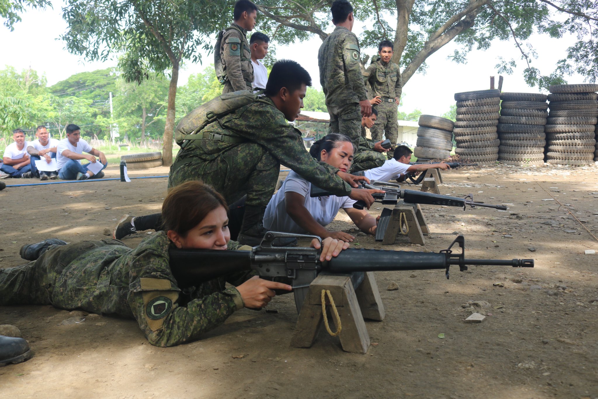 Actress Nathalie Hart continues reservist training